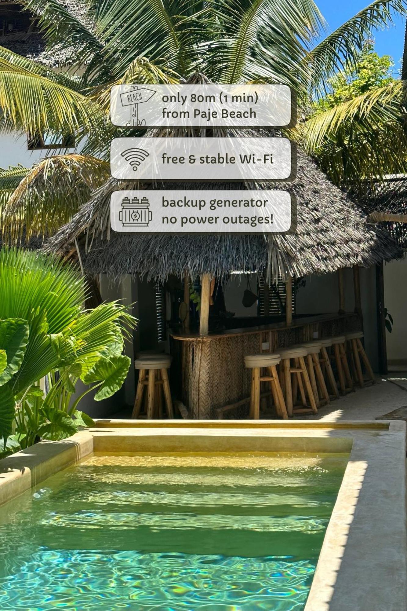 Mlango Paje Villa Boutique Esterno foto